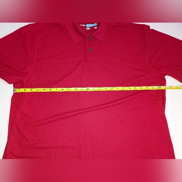 NWOT Mens XLT Wrangler Breathe-Dri Wicking Technology Red SS Polo Golf Shirt - Picture 5 of 6